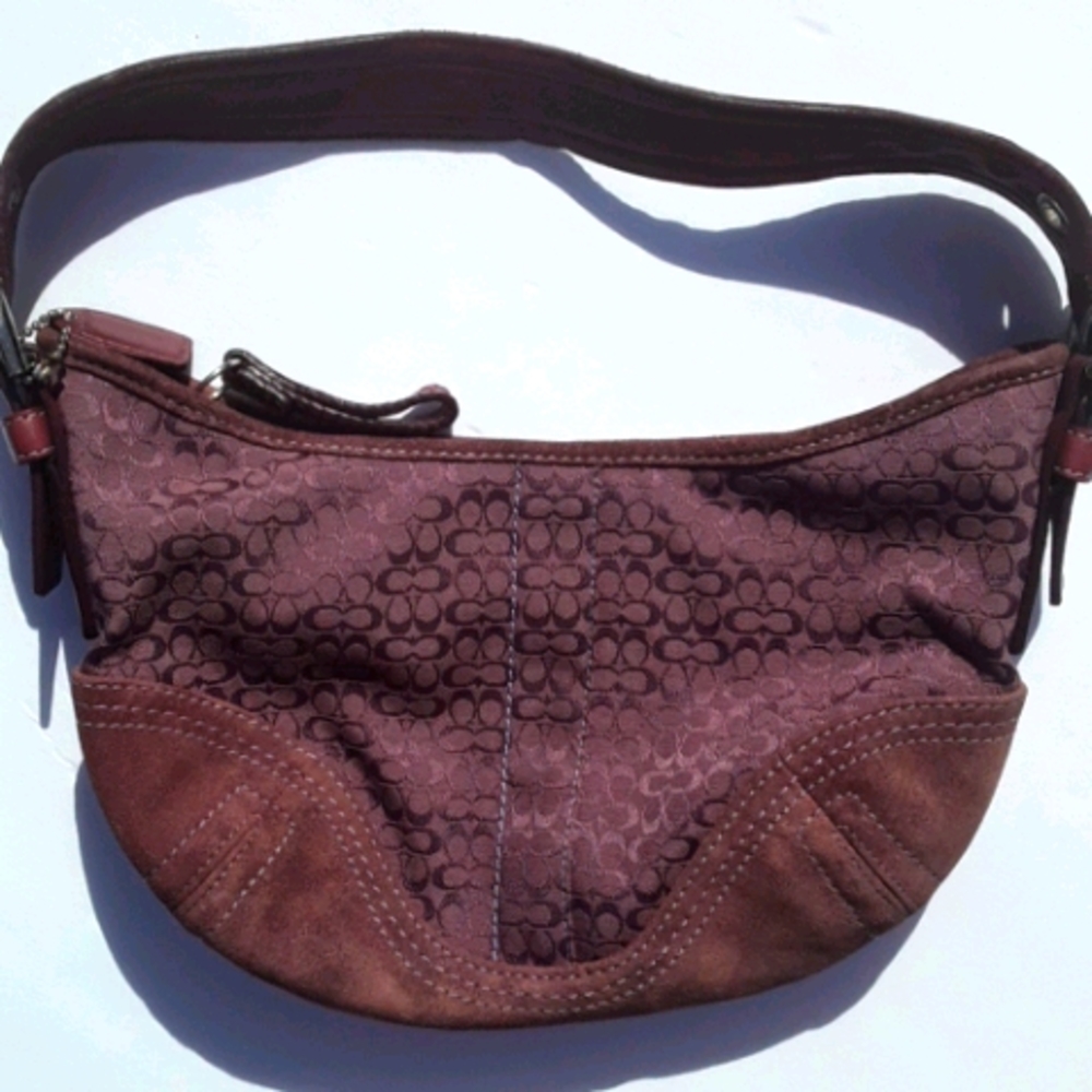Coach Burgundy Hobo Bag